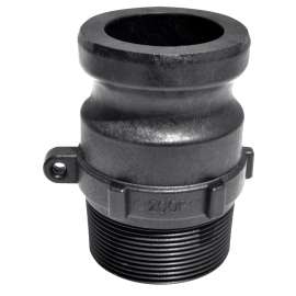 GREEN LEAF F Series 300F Camlock Coupling, 3 in, Male Adapter x MNPT, Plastic