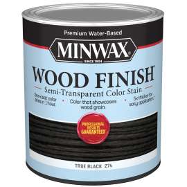 Minwax 108500000 Interior Wood Stain, Semi-Transparent, True Black, Liquid, 32 fl-oz