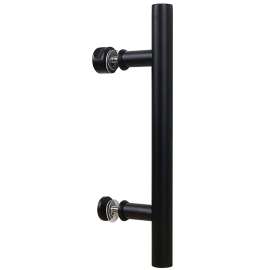 National Hardware N700-100 Madison Pull, 12 in H, Steel, Matte Black