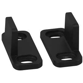 National Hardware N700-114 Double Guide, Aluminum, Matte Black, Floor Mounting