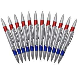 Swirl Ink Pens, Red/Blue Combo, 12 Pack