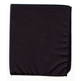 Whiteboard Erasers, Microfiber Dry Erase Cloth, Black, 12" x 14", 1 Piece