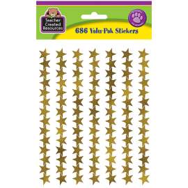 Gold Foil Star Stickers Valu-Pak