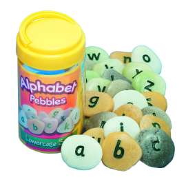 Lowercase Alphabet Pebble, Set of 26